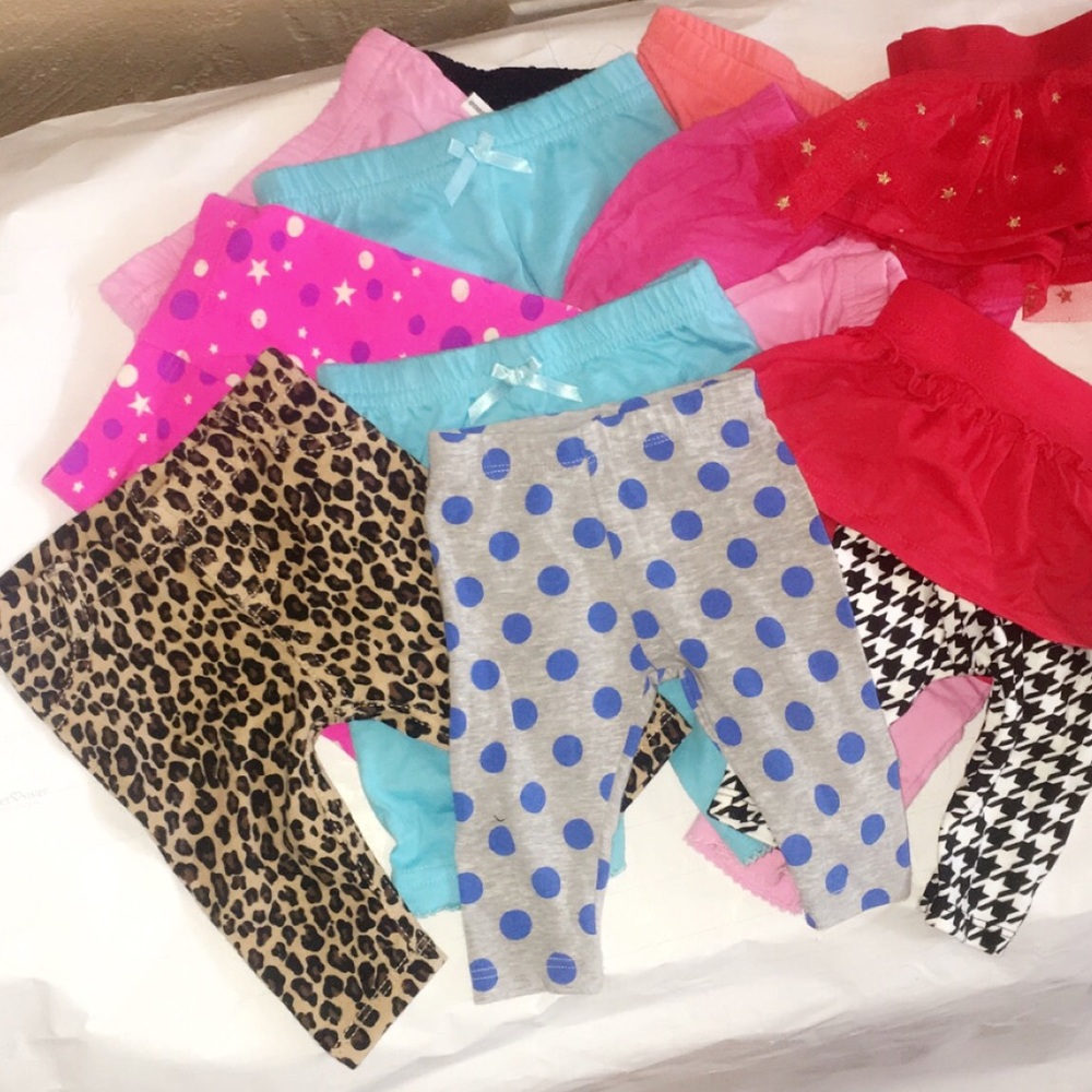 Newborn baby girl bottoms
